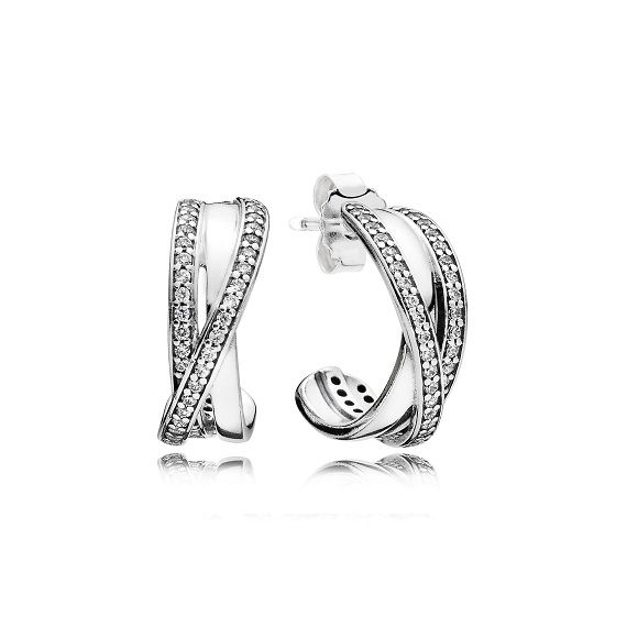 Brincos PANDORA Entrelaçados 290730CZ » LXBOUTIQUE - Main Image