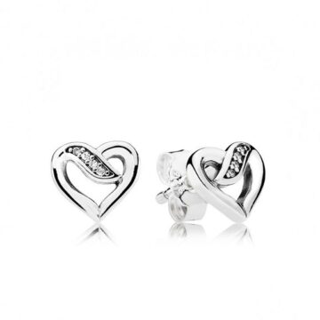 LXBOUTIQUE - Brincos Pandora Laços de Amor 290736CZ