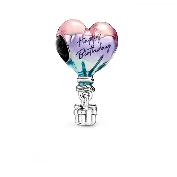 LXBOUTIQUE Conta Pandora Balão de Ar Quente Feliz Aniversário 791501C01