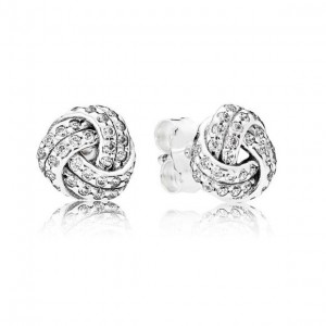 LXBOUTIQUE - Brincos PANDORA Sparkling Love Knots - 290696CZ