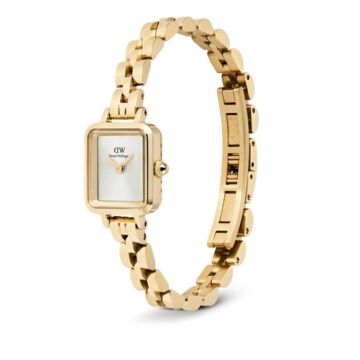 Relógio Daniel Wellington Mini Arch Branco Dourado - Image 3