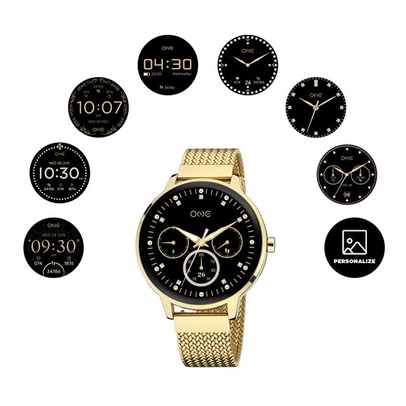 LXBOUTIQUE Smartwatch One Queencall Gold OSW0027GM32D Imagem2
